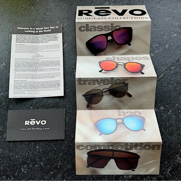 Revo Sunglasses - Shapes collection:
Black Frame Blue Mirror Lens 953-001-02 - Picture 4 of 12